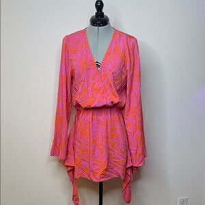 L SPACE Swim Cover Up Resort Vacation Yacht Party Pool Tropical Beach Dress NWT
